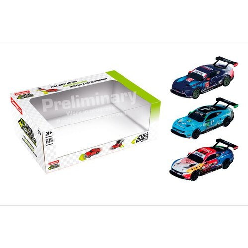 Carrera Set od 3 autića Ford Mustang GT3 s povratnim motorom, mjerilo 1:43 Slike