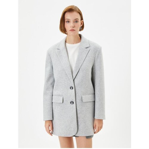 Koton Women&amp;#039;s Gray Melange Jacket Slike