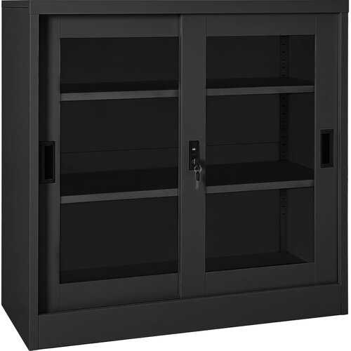 Furnova Omara z drsnimi vrati antracitna 90x40x90 cm jeklo, (21956030) Cene