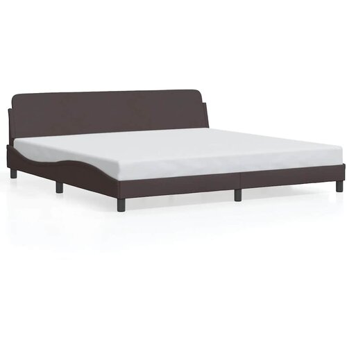  Okvir za krevet Dover tamnosmeđi 200x200 cm od tkanine Slike