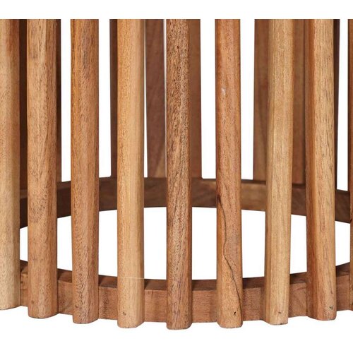  Set pomoćnih stolića s pohranom s vratima Smeđa 40 x 40 x 45 cm Slike