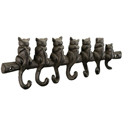 WALTECO Zidna lajsna s kukicama (D x Š x V: 305 x 25 x 100 mm, Broj kuka: 7 Kom., Željezo) Cijene