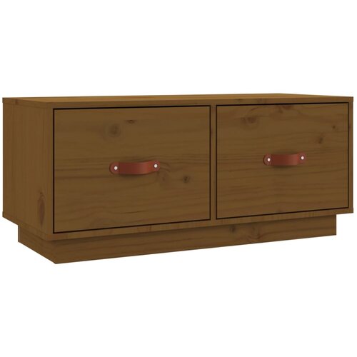 Maison Chic TV omarica - TV stojalo - Televizijska omarica medeno rjava 80x34x35 cm trdna borovina, (21698796) Cene
