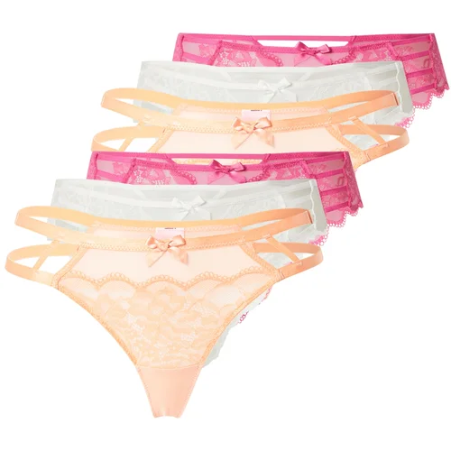 Hunkemöller Tangice oranžna / roza / bela