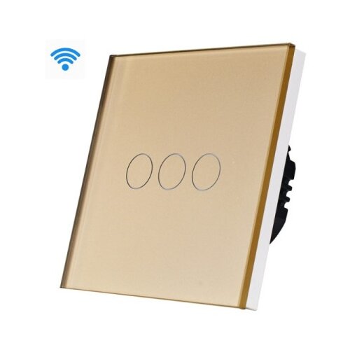 Exeshop Wi-fi pametni prekidač 3g tuya zlatni (WiFi touch switch) ( ss007 ) Slike