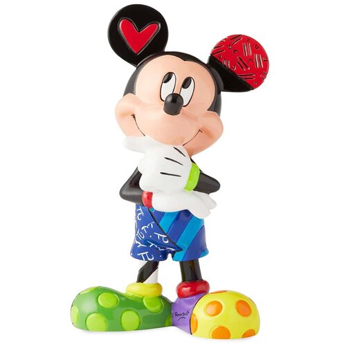 Romero Britto Mickey Mouse Thinking Figurine Slike