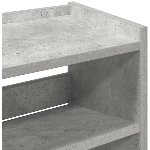 VidaXL stalak za cipele boja betona 80x25x61,5 cm konstruirano drvo Slike