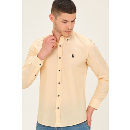 Dewberry G770 MEN&amp;#039;S SHIRT-YELLOW Slike