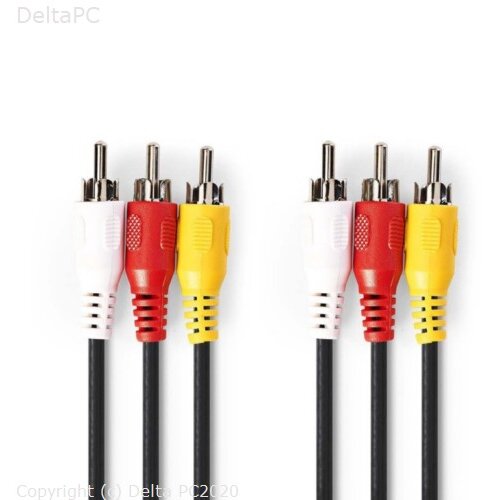 Nedis Kabel 3x RCA m - 3x RCA m Duzina 5m Slike