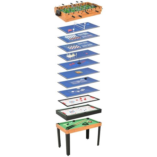 vidaXL 15-u-1 stol s više igara 121 x 61 x 82 cm boja javora Cene