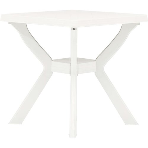 vidaXL Bistro stol bijeli 70 x 70 x 72 cm plastični Cijene