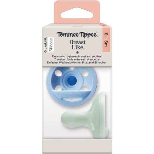 Tommee Tippee Breast-like 0-6 m duda 2 kos Slike