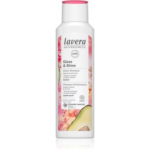 Lavera Gloss & Shine nježni šampon za čišćenje za sjajnu i mekanu kosu 250 ml