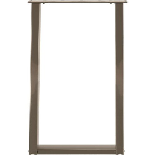 VidaXL Noge za blagovaonski stol U-oblik 2 kom Prirodni čelik 60 x (72-73) cm Čelik Slike