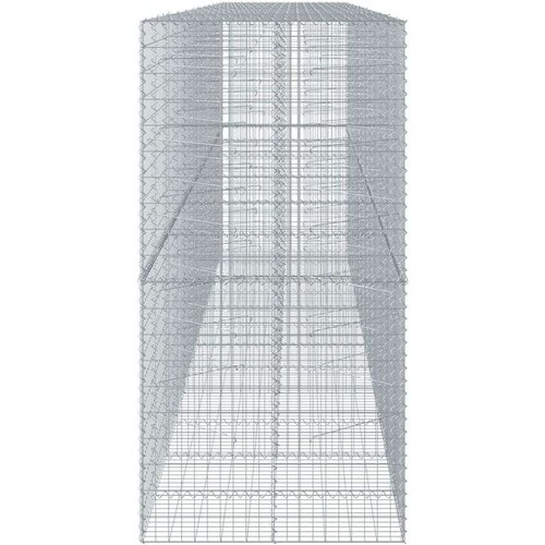 vidaXL Gabionska košara s poklopcem 600x100x200 cm pocinčano željezo Cijene