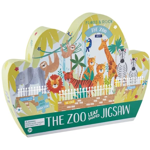 Floss&Rock® sestavljanka jigsaw puzzle the zoo (80 kosov)