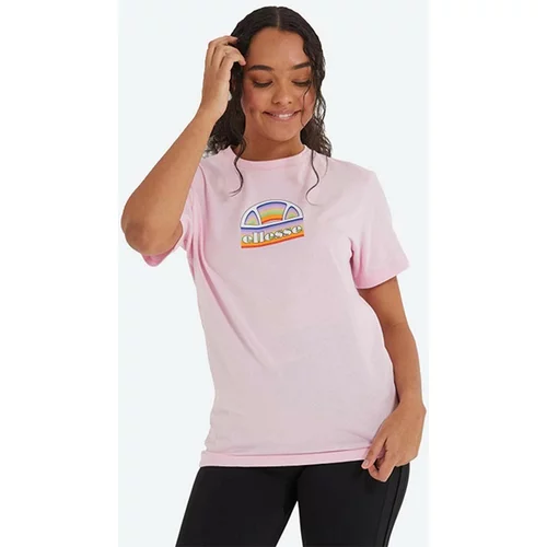 Ellesse Pamučna majica boja: ružičasta, SGJ11887-WHITE
