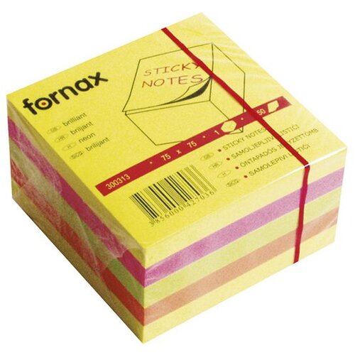 Fornax Blok samoljepiva kocka, neon, 75x75 mm, 450 listova Cene