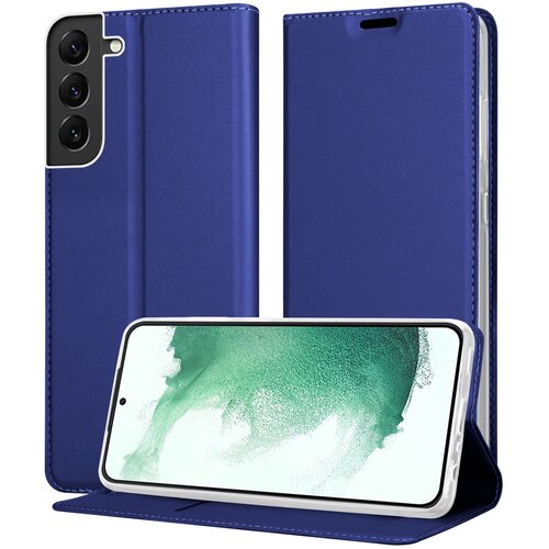  Ohi&scaron;je, združljiv s Samsungom v elegantno temno modri - za&scaron;čitni pokrov z magnetnim zapiranjem, stoječo funkcijo in režo za kartico, (20694473) Cene