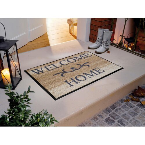 Wash+dry PREDPRAŽNIK Welcome Home 50/75 cm potiskano barve bezga, bež Slike
