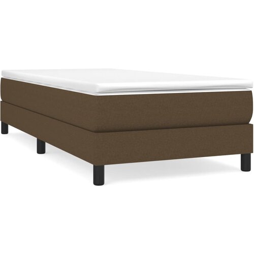 Maison Chic Box spring postelja - Vzmetna postelja z vzmetnico temno rjav 90x190 cm blago SL19027, (21893886) Slike
