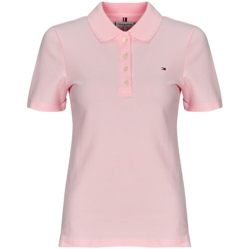 Tommy Hilfiger Polo majice kratki rokavi 1985 SLIM PIQUE POLO SS Rožnata Slike