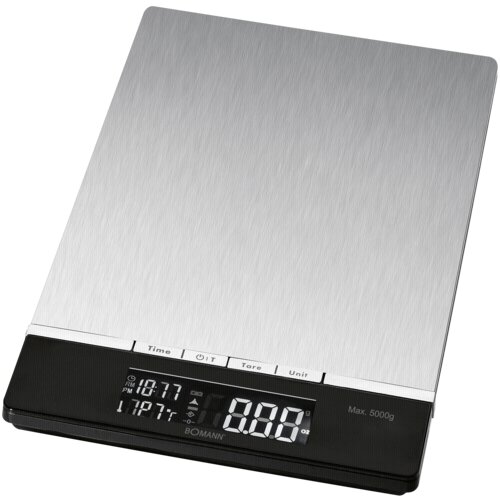 Bomann Kuhinjska tehtnica KW 1421 CB z LCD zaslonom in inox dizajnom, (5000136346) Cene