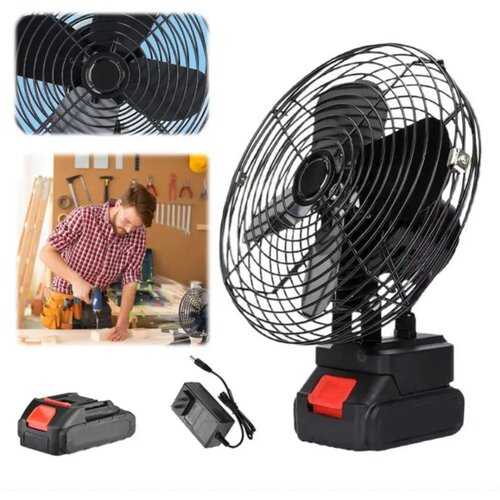 Mini aku ventilator 128V za sto i prenosivu upotrebu Slike