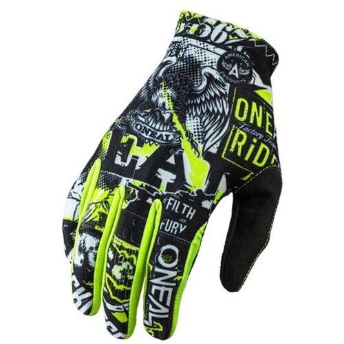 Rukavice Oneal MATRIX ATTACK black/yellow - XL/10 Slike