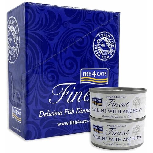 Fish4Cats sardine z inčuni 10 x 70 g Slike