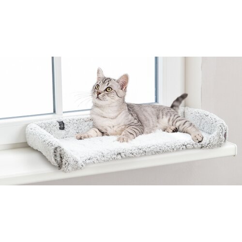 Trixie ležaljka za prozor calida 60x25cm &amp;ndash; siva Slike