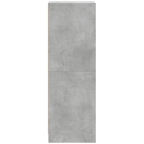  Visoka komoda sa staklenim vratima boja betona 35 x 37 x 109 cm Slike