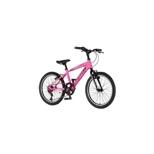 Visitor bicikl junior 20 fox roll alu 20" tvrda alu 12" v-brake 6 brzina 132-155cm (xs) roze neon u 1203164 Cene