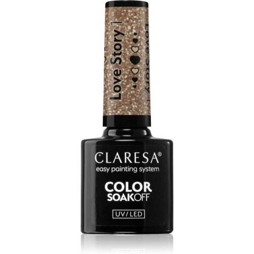 Claresa SoakOff UV/LED Color Love Story gel lak za nohte odtenek 1 5 g Slike
