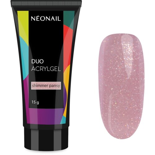 NeoNail Duo Acrylgel Shimmer Pansy gel za modeliranje nohtov 15 g Slike