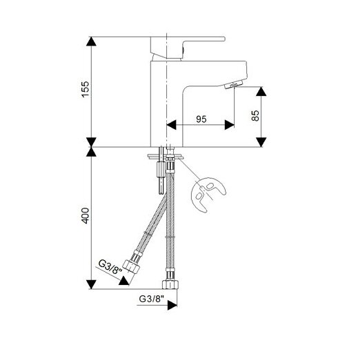Rosan Quadro baterija za lavabo Slike