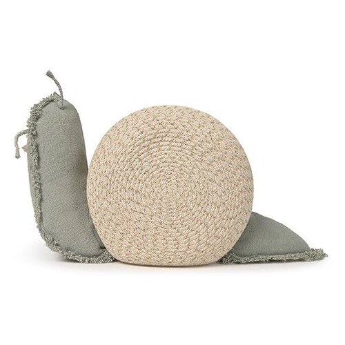 Lorena Canals Krem/kadulja zelena tekstilna dječja kutija za pohranu 60x24x30 cm Big Snail – Cijene