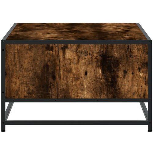  Stolić za kavu boja hrasta 100x57x35 cm od drva i metala Slike