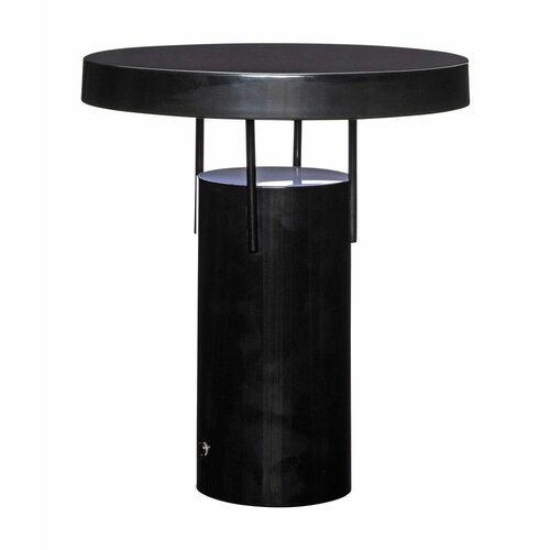 Hübsch Crna LED stolna lampa s mogućnosti zatamnjivanja s metalnim sjenilom (visina 28 cm) BringMe – Cijene