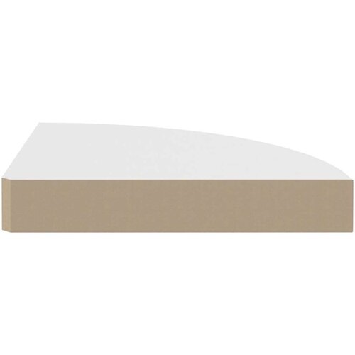 VidaXL Kotne police 4 kosi bele 25x25x3,8 cm MDF Slike