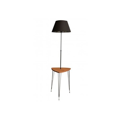 Opviq Črna/v naravni barvi stoječa svetilka s tekstilnim senčilom (višina 147 cm) – Cene