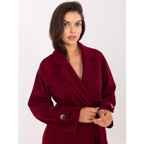 RUE PARIS Coat-IT-EN-A9589.58-burgundy Slike