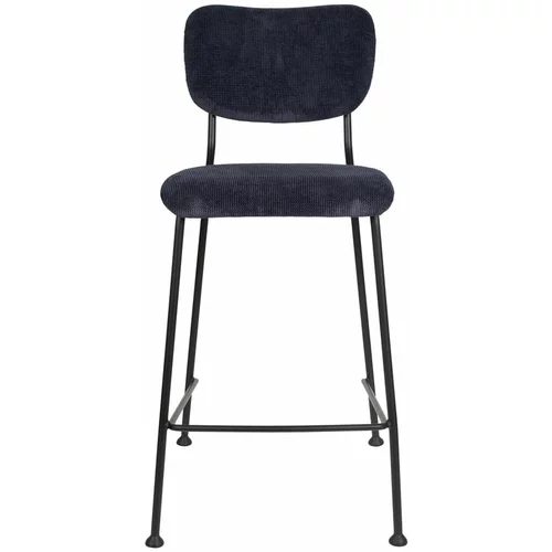 Zuiver Temno modri barski stoli v kompletu 2 ks 92 cm Benson –