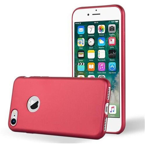 Cadorabo Case, združljiv z Apple v kovinsko rdeči - zaščitni pokrov, narejen iz fleksibilnega silikona TPU, (20589328) Cene