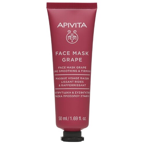 Apivita Face Mask Grape hranilna in učvrstitvena maska 50 ml Slike
