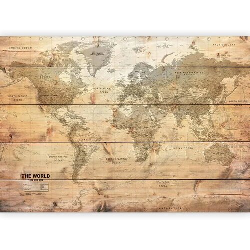 Foto tapeta - Map on Boards 100x70 Vodootporna Cene