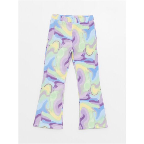 LC Waikiki Girls&amp;#039; Elastic Waist Tie-dye Patterned Flare Leggings Slike