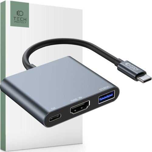 TECH-PROTECT V1-HUB ADAPTER 3V1 SIV ZA RAČUNALNIK, PRENOSNIK, USB, (22070621) Cene