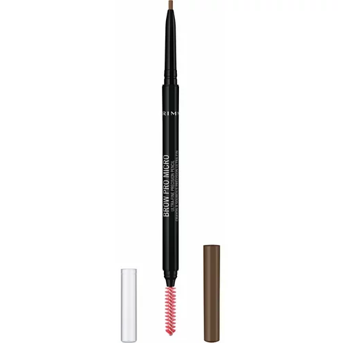 Rimmel London Brow Pro Micro svinčnik za obrvi za definiranje in obliko 0,09 g odtenek 002 Soft Brown