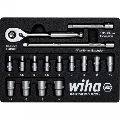 Wiha W44683 Set nasadnih ključeva 1/4" 17/1 Cene